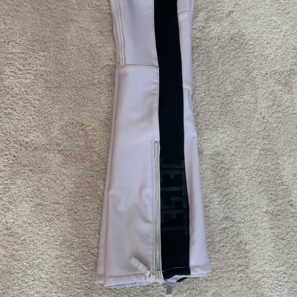 Jet Set Ski Pants, Lavender with Black Stripes, Size 0 - Picture 3 of 4